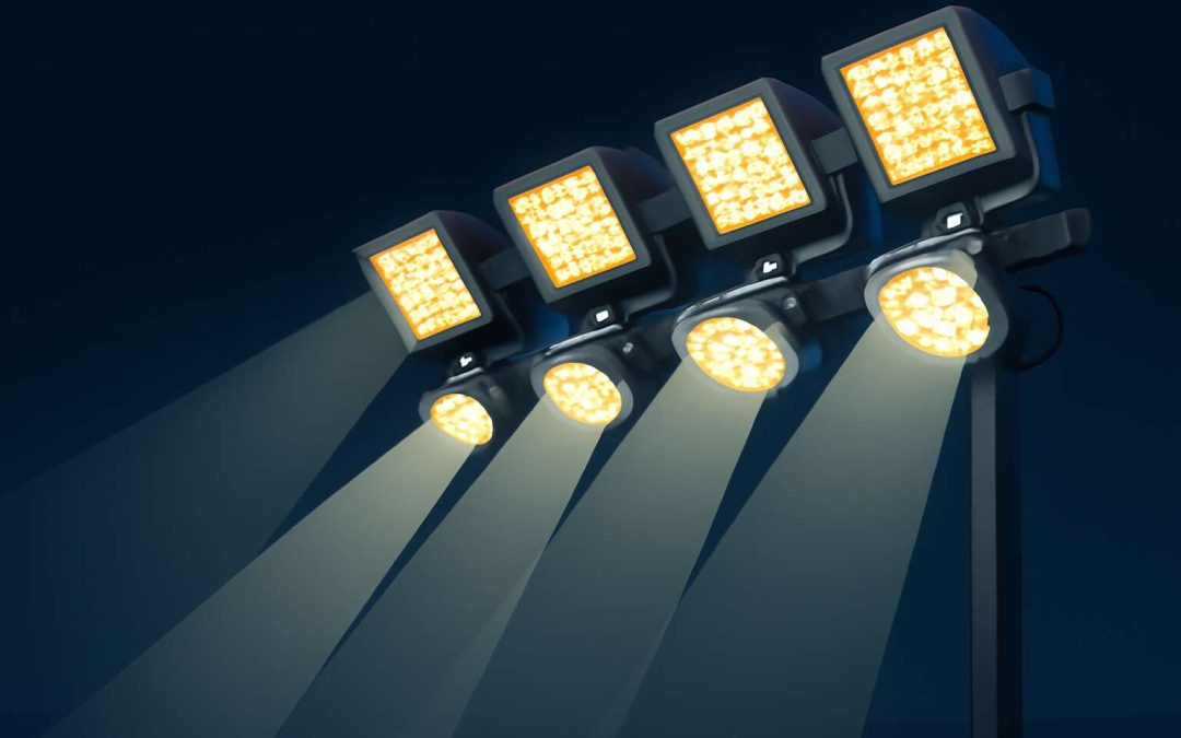 flood lights vector