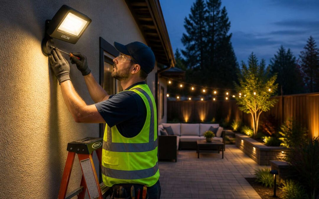 flood lights installation