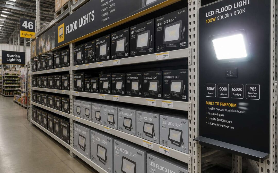 led flood lights builders warehouse